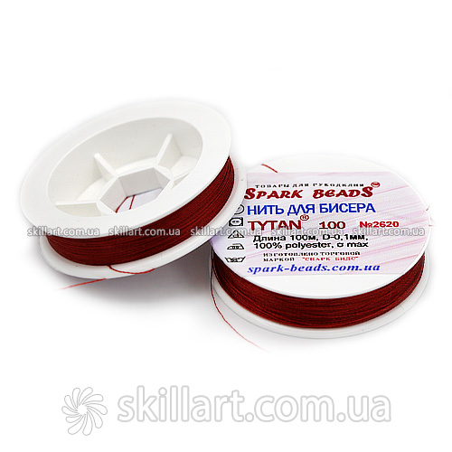 Нитки для бисера Tytan 100 Spark Beads (100м)